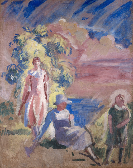 Charles Hopkinson, ‘Study of Three Daughters for ‘Five in the Afternoon’’, ca. 1926, Vose Galleries
