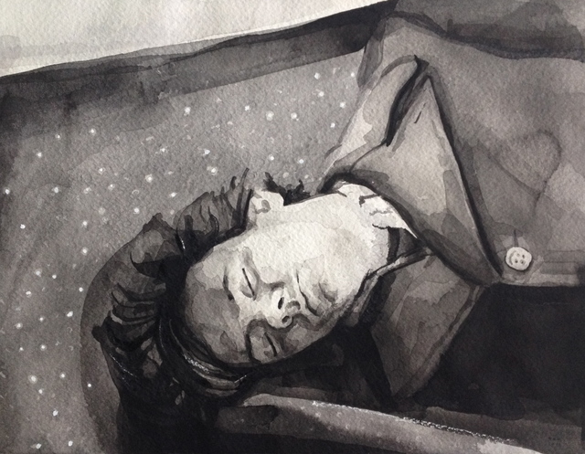 Tyler Bright Hilton, ‘The Blankets Were the Stars’, 2015, Drawing, Collage or other Work on Paper, Watercolour and gouache on paper, VIVIANEART