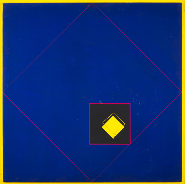 Rafael Martinez, ‘Cuadrado amarillo’, 1975, Mixed Media, Acrylic on board and steel insert, Martini Studio d'Arte