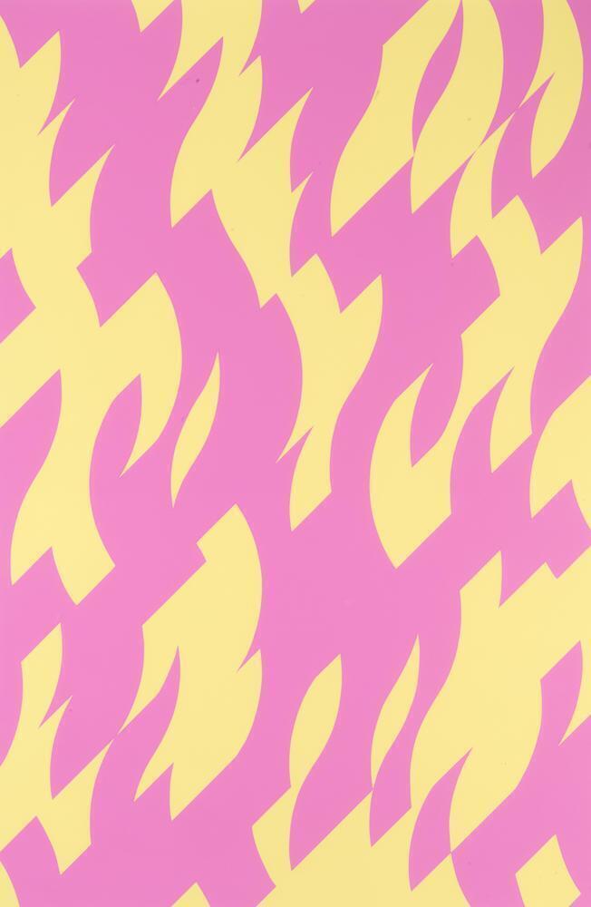 Bridget Riley - Magenta and Yellow (Schubert 50)