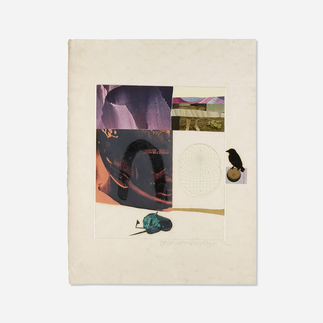 Robert Rauschenberg, ‘Horsefeathers Thirteen - IX’, Print, Lithograph, screenprint, pochoir, collage, and embossing on paper, Rago/Wright