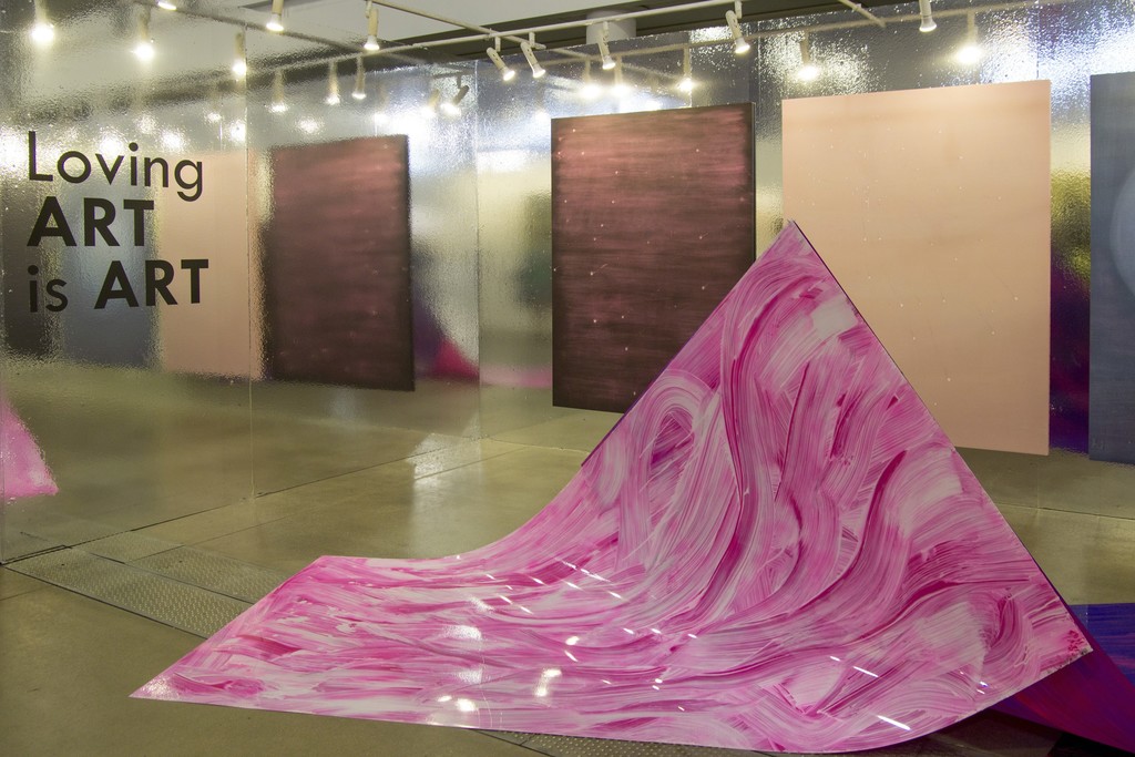 Gallery's booth (No. 5.02) with artworks by young gallery's artists Rosanda Sorakaitė and Povilas Ramanauskas (Povilas Ramanauskas was awarded as the best young artist of the fair and gallery "Meno parkas" was selected as one of the best 7 galleries in the fair). Gallery's booth (No. 5.02) with artworks by young gallery's artists Rosanda Sorakaitė and Povilas Ramanauskas (Povilas Ramanauskas was awarded as the best young artist of the fair and gallery "Meno parkas" was selected as one of the best 7 galleries in the fair).
