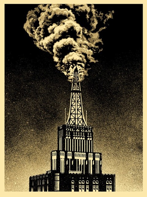 Shepard Fairey, ‘Oil & Gas Building’, 2014, Black Book Gallery