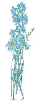Tom Wesselman - Delphinium And Daisies