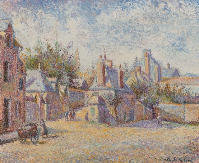 Hugues Claude Pissarro, ‘Au Coq Hardi, chez Chapelle et Mariette à Mortagne’, Painting, Oil on canvas, Heritage Auctions