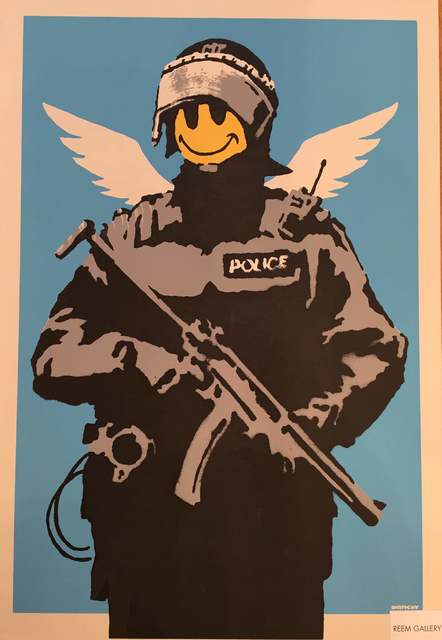 Banksy, ‘Flying Copper’, 2004, Reem Gallery