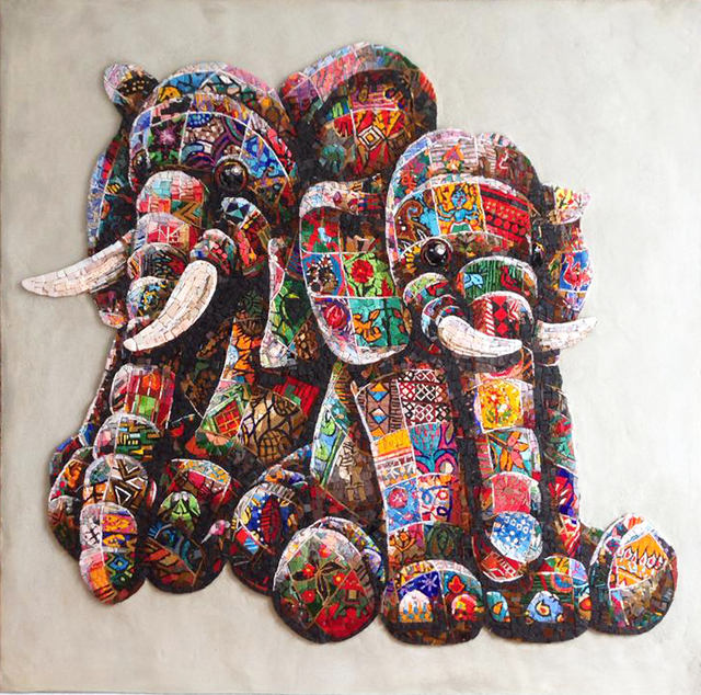 Louis Masai, ‘Elephunkt in the wild’, 2019, NextStreet Gallery