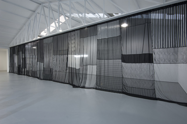 Joël Andrianomearisoa, ‘Tomorrow tomorrow ’, 2019, Installation, Textile, neon, empty space, Sabrina Amrani