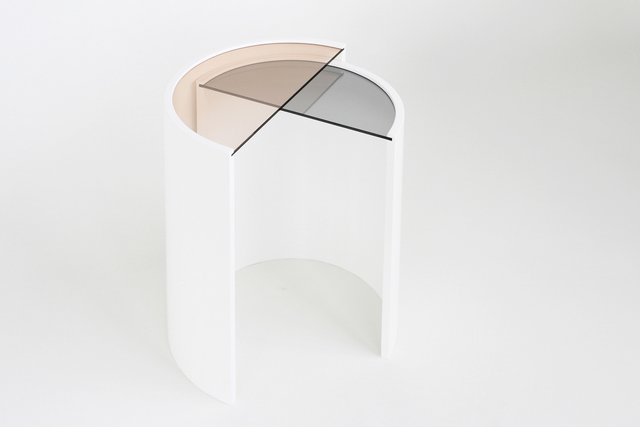 Bower, ‘Contour Side Tables’, 2015, Design/Decorative Art, Molded wood base, tinted glass tops, Manfredi Style