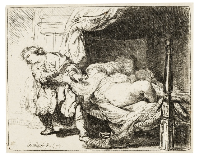Rembrandt van Rijn, ‘Joseph and Potiphar's Wife’, 1634, Print, Etching, Forum Auctions