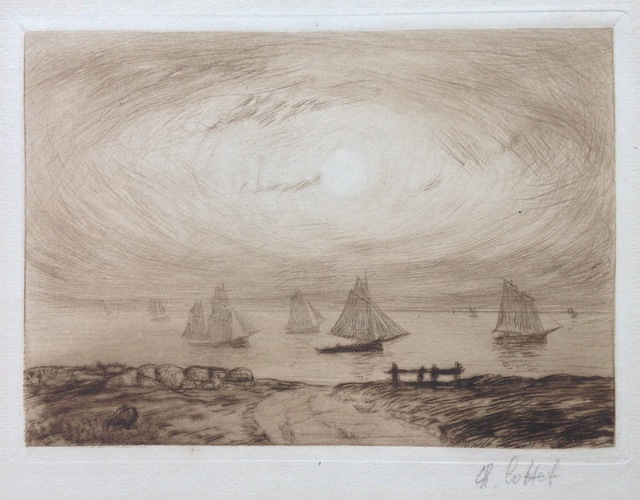 Charles Cottet, ‘Barques au clair de lune’, 1906, Hans den Hollander Prints