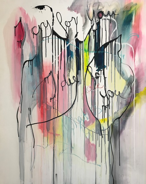 Tiny de Bruin, ‘Deep love’, 2018, Painting, Acrylic, Tiny's Galerie