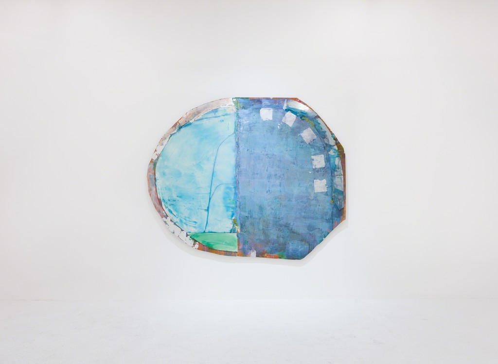 Daniel John Gadd, 'Breach', 2016, oil, mirrored glass, aluminum leaf and wax on wooden panel, 88 x 73 inches Daniel John Gadd, 'Breach', 2016, oil, mirrored glass, aluminum leaf and wax on wooden panel, 88 x 73 inches