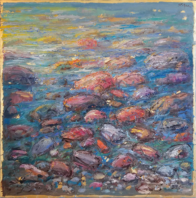 , 'Detail from Mediterranean Shore,' 2017, Galerie d'Orsay