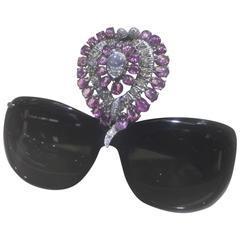 Stacy Engman, ‘STACY ENGMAN ART ROYALTY - Pink Sapphires, Diamonds, Moonstone Sunglasses-Tiara’, 2019, ART CAPSUL