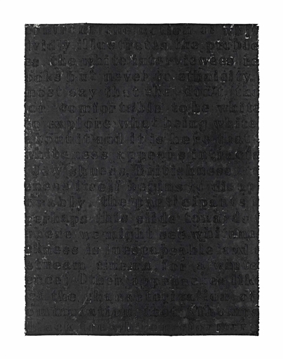 Glenn Ligon, ‘Study for White Series’, Christie's