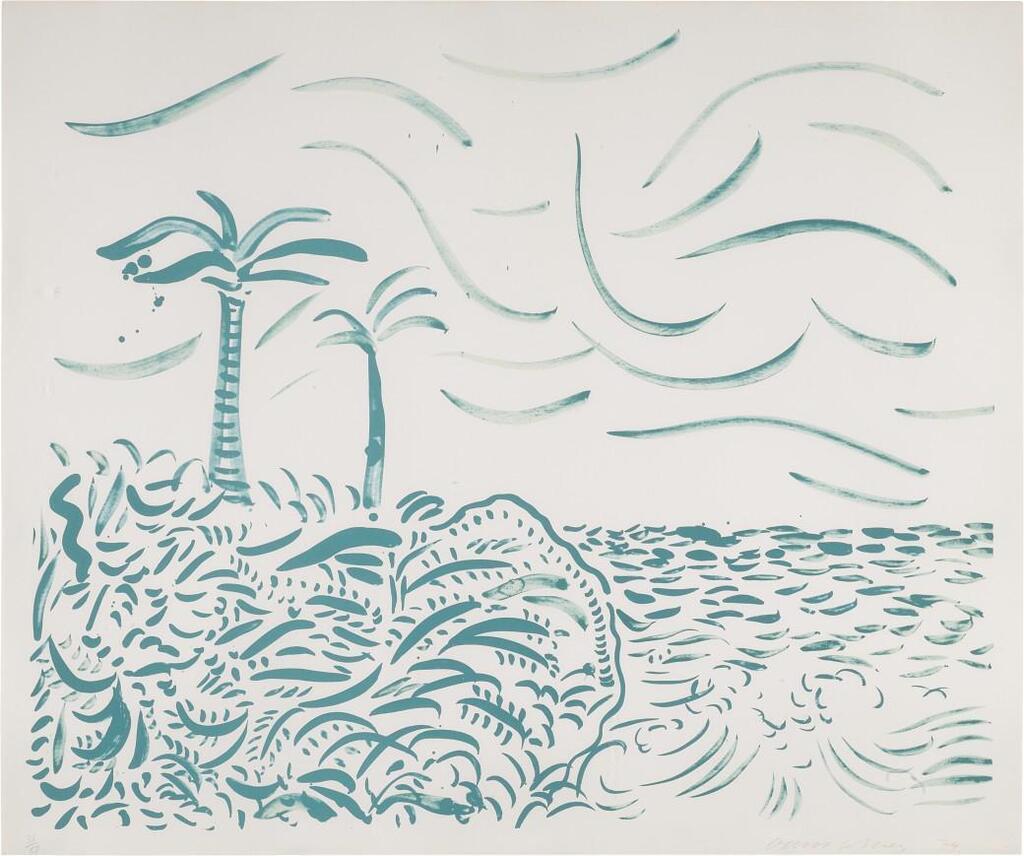 David Hockney - Green Bora Bora (Museum of Contemporary Art, Tokyo 214)