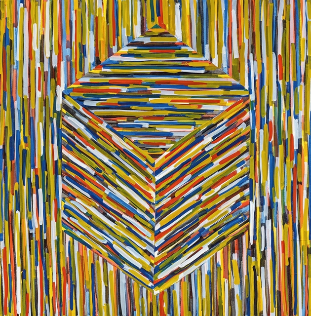 Sol LeWitt, ‘Cube (B)’, 1994, Painting, Gouache on strong paper, Van Ham