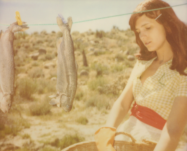 Stefanie Schneider, ‘To the Wonder (The Girl behind the White Picket Fence)’, 2013, Photography, Analog C-Print, hand-printed by the artist on Fuji Crystal Archive Paper, based on a Polaroid, not mounted, Instantdreams