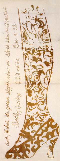 Andy Warhol, ‘Golden Slipper’, 1956, Woodward Gallery