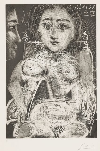 Pablo Picasso, ‘Portrait de Jacqueline au Fauteuil (B. 1394; Ba. 1416)’, 1966, Sotheby's