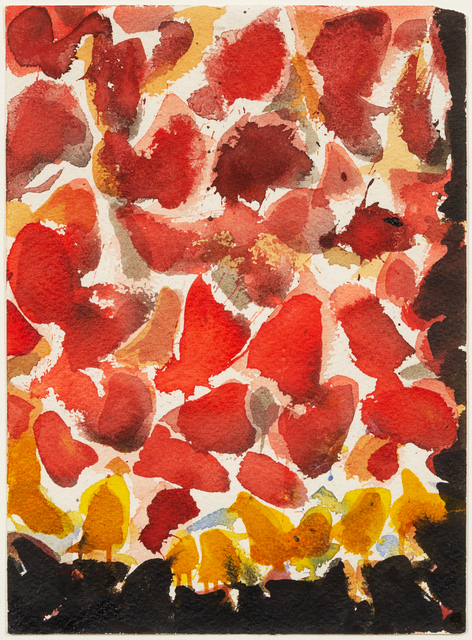 Sam Francis, ‘Red, Yellow, and Black (SF54-069)’, 1954, Hindman