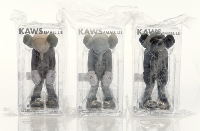 KAWS, ‘Small Lie, set of three’, 2017, Sculpture, Painted cast vinyl, each, Heritage Auctions