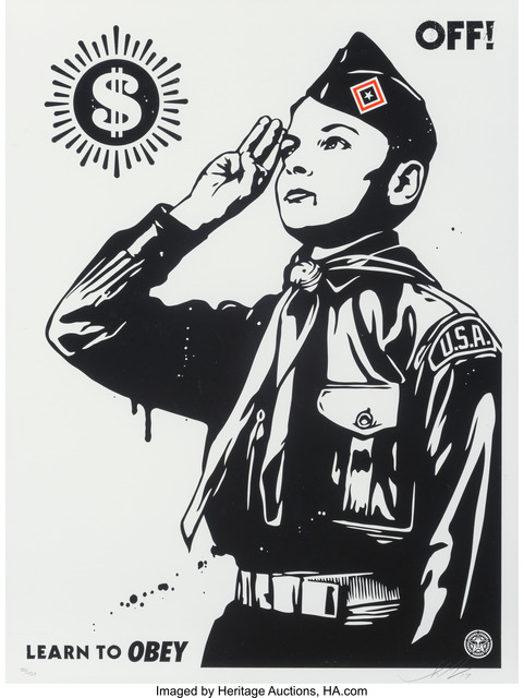Shepard Fairey (OBEY), ‘Learn to Obey’, 2017, Heritage Auctions