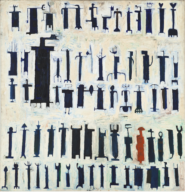 Parviz Tanavoli, ‘Last Poet of Iran’, 1962, Painting, Oil on canvas, Grey Art Gallery
