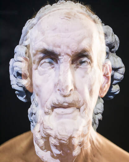 The Poet (Homer). David Weinberg superimposes self-portraits onto images ranging from mythological figures to animals to X-rays and everything in between. His reflection is one of identification with these icons, as he attempts to define his own persona. The Poet (Homer). David Weinberg superimposes self-portraits onto images ranging from mythological figures to animals to X-rays and everything in between. His reflection is one of identification with these icons, as he attempts to define his own persona.