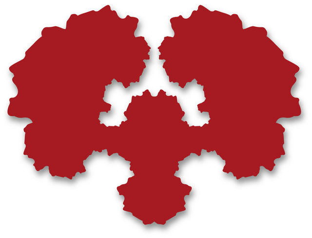 Paul Hosking, ‘Rorschach Portrait (red)’, 2012, Painting, Coloured mirrored acrylic, Michael Fuchs Galerie