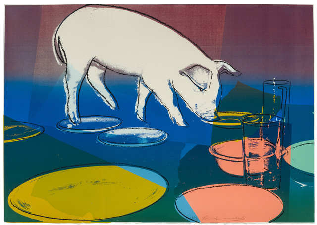 Andy Warhol, ‘Fiesta Pig’, 1979, Print, Color screenprint on Arches wove paper under glass, John Moran Auctioneers