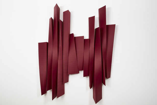 Rania Schoretsaniti, ‘Red Verticality’, 2018, Sculpture, Wood and silk, rosenfeld