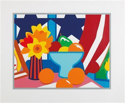 Tom Wesselman - (Cincinnati 1931-2004 New York) "Still Life with Blowing Curtain (Red)"