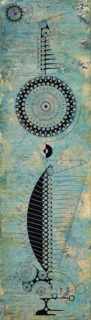 Carlos Estévez, ‘Ciclope’, 2018, Painting, Oil, water color, ink on canvas, Artscape Lab