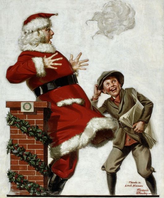 Frederic Stanley, ‘Santa in the Wind’, 1921, Painting, Oil on Canvas, The Illustrated Gallery