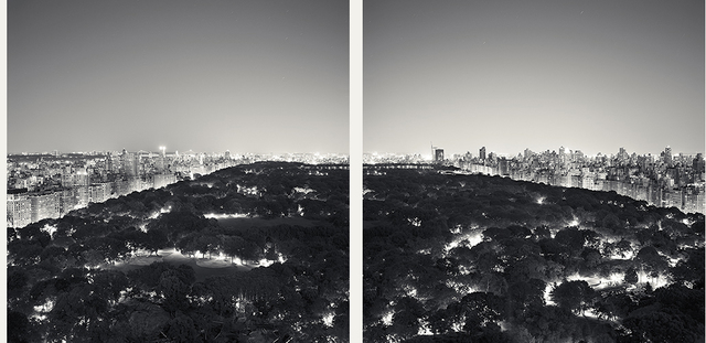 Josef Hoflehner, ‘Central Park Nights (Diptych) NYC 2011’, Mouche Gallery