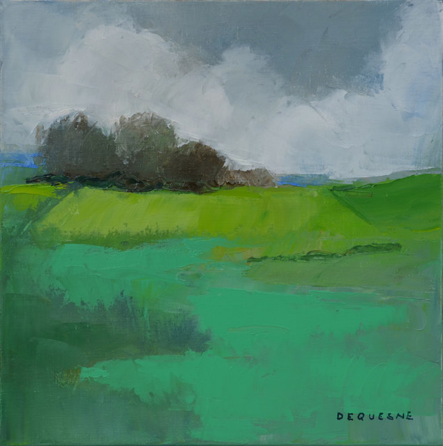 Philippe H. Dequesne, ‘Square Meadow’, Painting, Oil on Canvas, Hugo Galerie