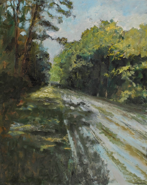 Albert Hadjiganev, ‘Chemin forestier’, Painting, Oil on canvas, Hugo Galerie