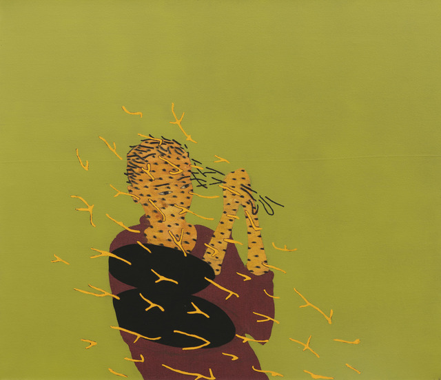 Stephen Chambers RA, ‘Of Hair and Bees’, 2001, Painting, Oil on canvas, Flowers