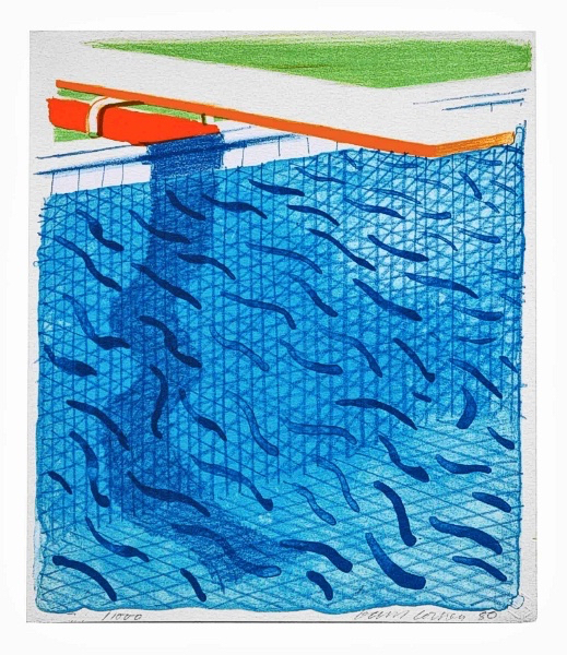 David Hockney, ‘Pool Made with Paper and Blue Ink for Book of Paper Pools’, 1980, Upsilon Gallery