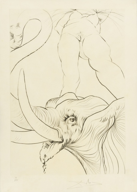 Salvador Dalí, ‘Maintenant c'est le soir... (M&L 595; Field 73-8.J)’, 1973, Print, Engraving, Forum Auctions