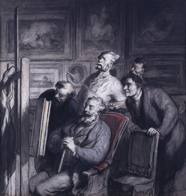Honoré Daumier, ‘The Amateurs’, 1865-1868, Walters Art Museum