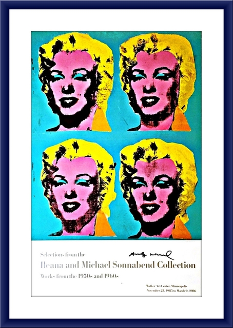 Andy Warhol, ‘Ileana and Michael Sonnabend Collection (Hand Signed)’, 1985, Posters, Offset lithograph poster. hand signed by andy warhol. unframed., Alpha 137 Gallery Gallery Auction