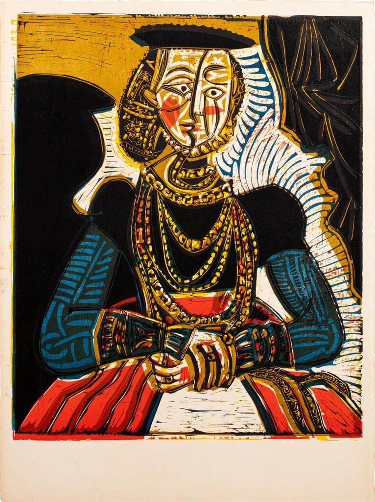 Pablo Picasso - Portrait d'une jeune femme d'après Lucas Cranach le Jeune. II (B. 859 BA. 1053)