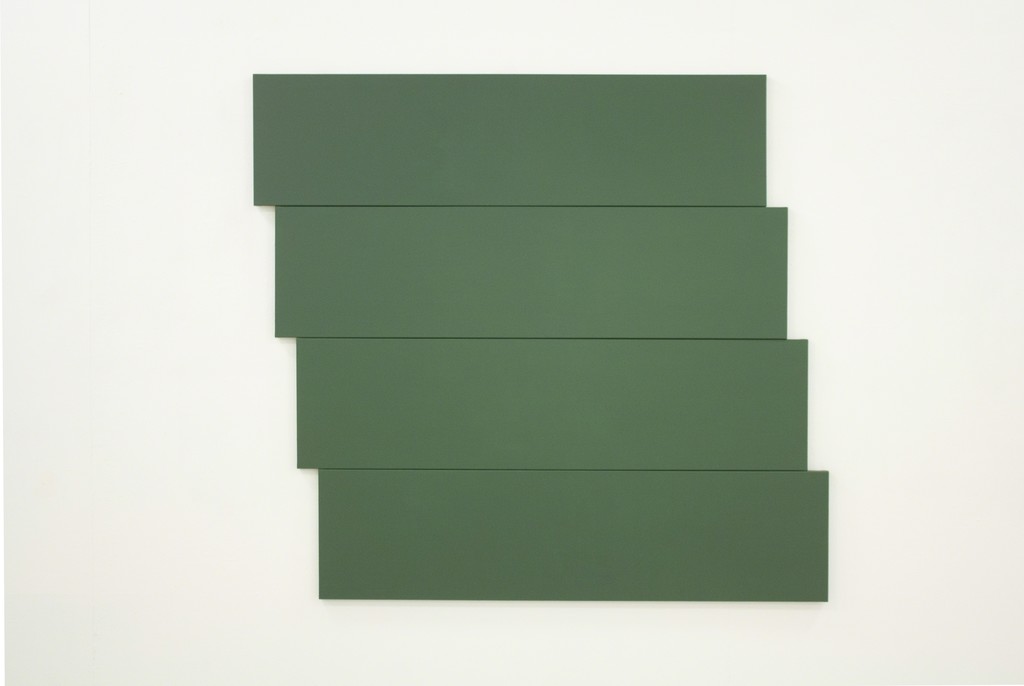 Fragment of exhibition "Counter-argument II" with work "Untitled (Cobalt Green Deep)" (2019, acrylic on canvas, 148,5 x 162 cm) by Rūta Valdugaitė. Photography by Airida Rekštytė. Fragment of exhibition "Counter-argument II" with work "Untitled (Cobalt Green Deep)" (2019, acrylic on canvas, 148,5 x 162 cm) by Rūta Valdugaitė. Photography by Airida Rekštytė.