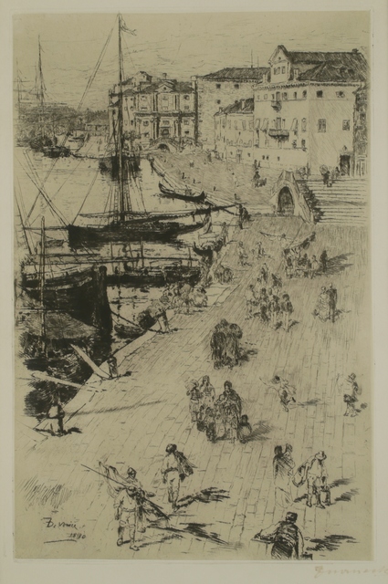 Frank Duveneck, ‘Rive, Venice’, 1880, Print, Etching, Private Collection, NY