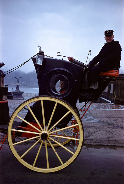 Inge Morath, ‘Carriage in central Park, New York,’, 1958, Photography, Pigment print on Hahnemuehlepaper, °CLAIRbyKahn Galerie