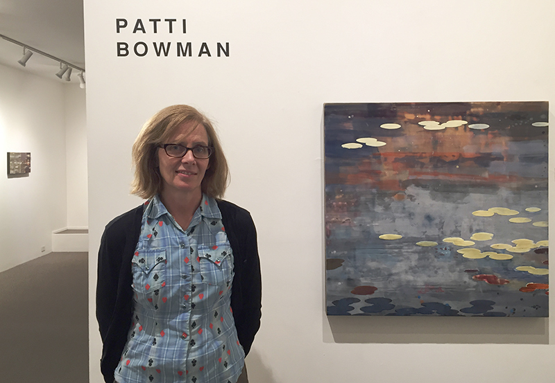 Encaustic painter Patti Bowman on opening night at Linda Hodges Gallery, Seattle, March 5, 2015 Encaustic painter Patti Bowman on opening night at Linda Hodges Gallery, Seattle, March 5, 2015