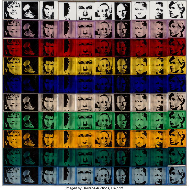Andy Warhol, ‘Portraits of the Artist, from Ten from Leo Castelli’, 1967, Print, Screenprints on 100 polystrene boxes, Heritage Auctions